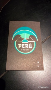 Perú Chonti card (Starbucks Reserve) at Queen Anne Starbucks, July 2014