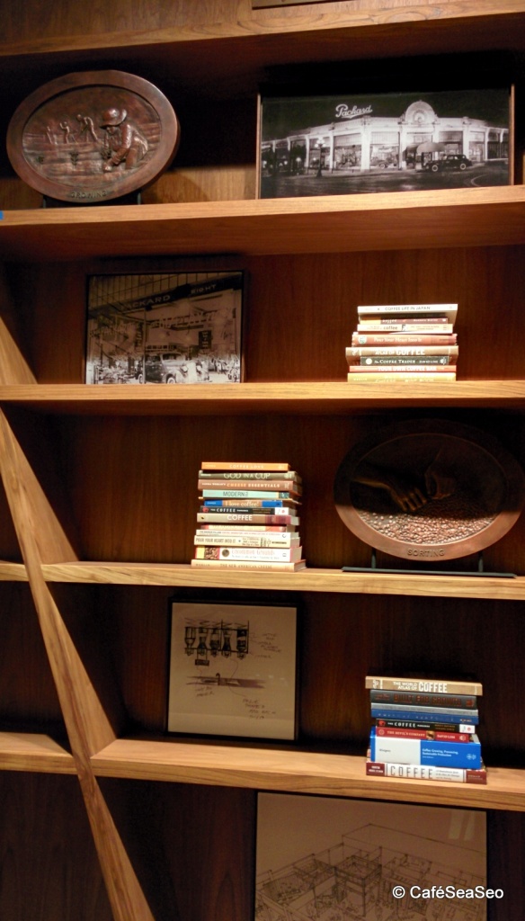 Starbucks Reserve Roastery & Tasting Room - Some books and decorations in the library